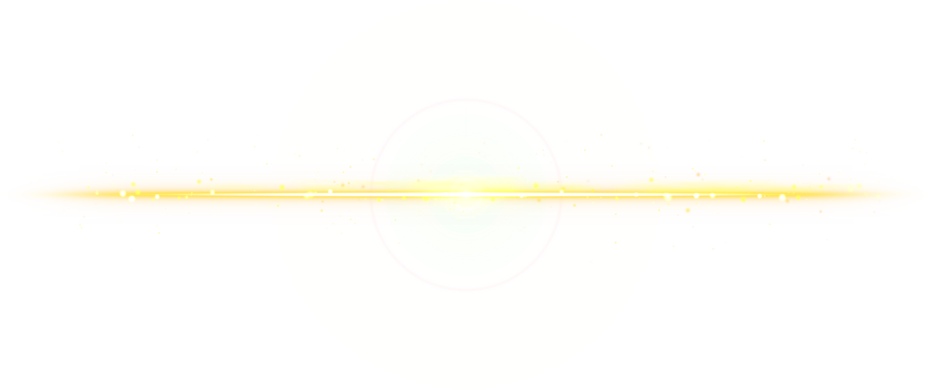 lens flare golden light dust particle magic style
